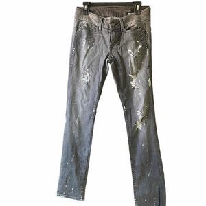 William Rast gray distressed skinny jeans size 27